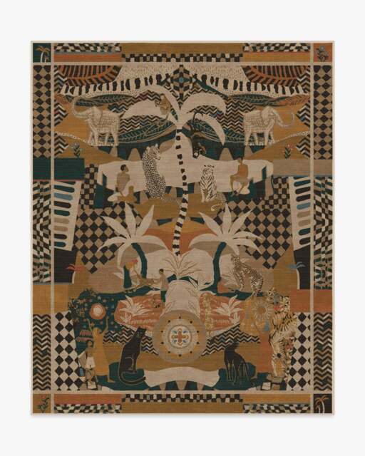 La Joie Natural Multicolour Rug by Architectural Digest - 245x305 - Machine Washable Area Rug - Kid & Pet Friendly - Indoor Rugs - Ruggable - image 1