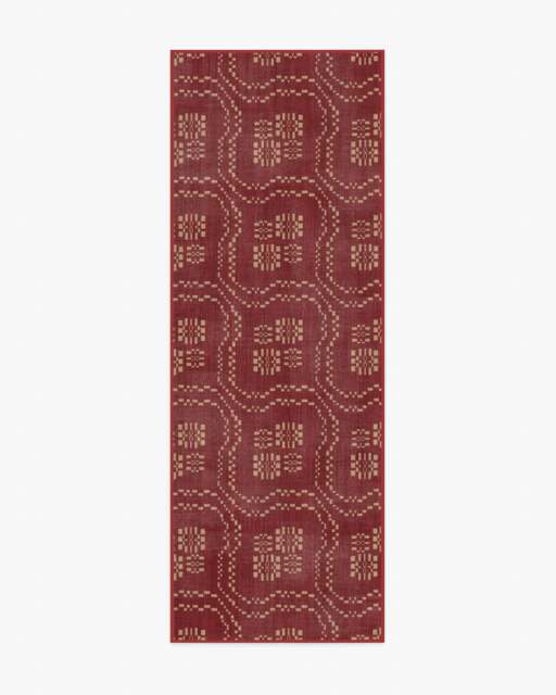 Arlen Amber Red Rug - 75x215 - Machine Washable Area Rug - Kid & Pet Friendly - Indoor Rugs - Ruggable - image 1