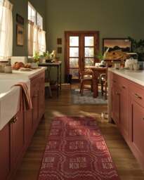 Arlen Amber Red Rug - 75x215 - Machine Washable Area Rug - Kid & Pet Friendly - Indoor Rugs - Ruggable - thumbnail 2