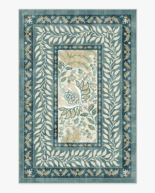 Provence Slate Blue Rug - 200x290 - Machine Washable Area Rug - Kid & Pet Friendly - Indoor Rugs - Ruggable - image 1