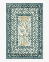 Provence Slate Blue Rug - 200x290 - Machine Washable Area Rug - Kid & Pet Friendly - Indoor Rugs - Ruggable