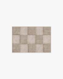 Hearth Check Warm Grey Flatwoven Rug - 60x90 - Machine Washable Area Rug - Kid & Pet Friendly - Indoor Rugs - Ruggable - thumbnail 1