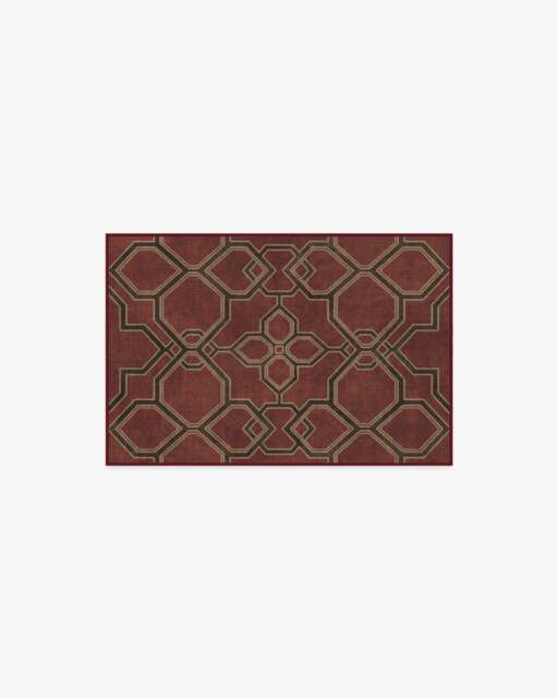 Kian Red Flatwoven Rug by Martyn Lawrence Bullard - 60x90 - Machine Washable Area Rug - Kid & Pet Friendly - Indoor Rugs - Ruggable - image 1