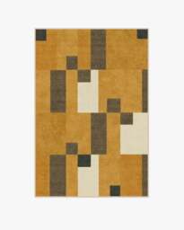 Corso Ochre Rug by The Local Project Yellow - 120x185 - Machine Washable Area Rug - Kid & Pet Friendly - Indoor Rugs - Ruggable
