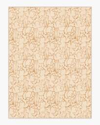 Corrine Cream & Ochre Rug Yellow - 275x365 - Machine Washable Area Rug - Kid & Pet Friendly - Indoor Rugs - Ruggable