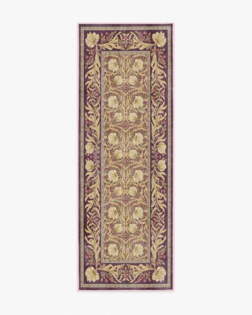 Pimpernel Mauve Rug by Morris & Co. - 75x215 - Machine Washable Area Rug - Kid & Pet Friendly - Indoor Rugs - Ruggable - image 1