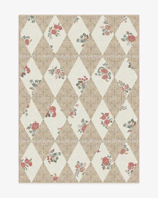 Posie Ivory Rug - 150x215 - Machine Washable Area Rug - Kid & Pet Friendly - Indoor Rugs - Ruggable - image 1