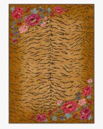 Bengal Bloom Multicolour Rug by Gracie Orange - 305x425 - Machine Washable Area Rug - Kid & Pet Friendly - Indoor Rugs - Ruggable