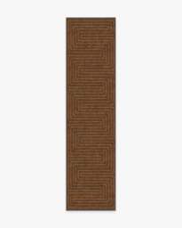 Labyrinth Brown & Orange Rug by Jonathan Adler - 60x90 - Machine Washable Area Rug - Kid & Pet Friendly - Indoor Rugs - Ruggable - thumbnail 2