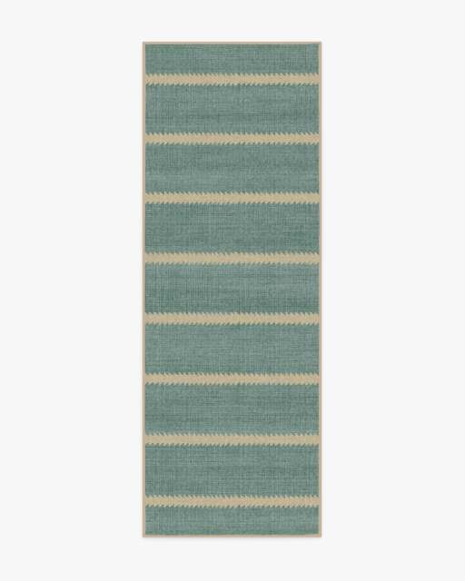 Malibu Blue Re-Jute Rug by Gray Malin - 75x215 - Machine Washable Area Rug - Kid & Pet Friendly - Indoor Rugs - Ruggable - image 1