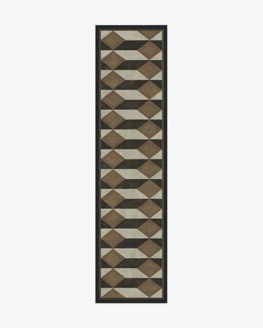 Oak Black & Camel Rug by Martyn Lawrence Bullard - 75x305 - Machine Washable Area Rug - Kid & Pet Friendly - Indoor Rugs - Ruggable