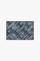 TIE Fighter Houndstooth Blue Rug - 60x90 - Machine Washable Area Rug - Kid & Pet Friendly - Indoor Rugs - Ruggable - thumbnail 1