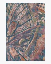 Althea Multicolour Rug Purple - 185x275 - Machine Washable Area Rug - Kid & Pet Friendly - Indoor Rugs - Ruggable - thumbnail 1