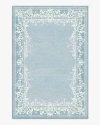 Juliet Slate Blue Flatwoven Rug - 185x275 - Machine Washable Area Rug - Kid & Pet Friendly - Indoor Rugs - Ruggable - thumbnail 1