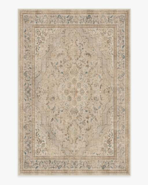 Adeline Ivory Opal Rug - 185x275 - Machine Washable Area Rug - Kid & Pet Friendly - Indoor Rugs - Ruggable - image 1