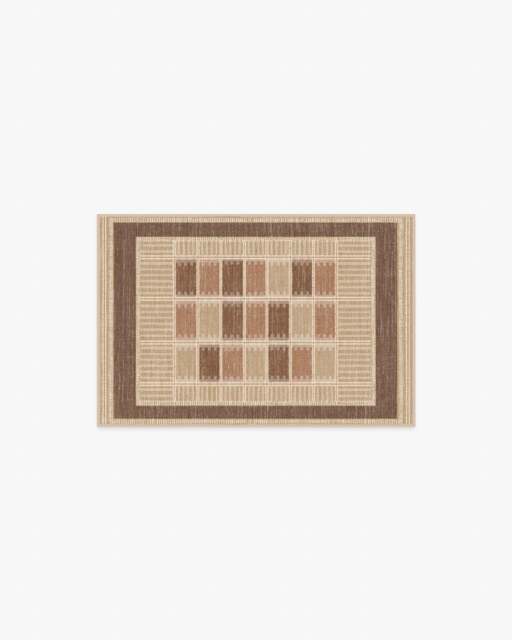 Agnes Warm Brown Flatwoven Rug - 60x90 - Machine Washable Area Rug - Kid & Pet Friendly - Indoor Rugs - Ruggable - image 1