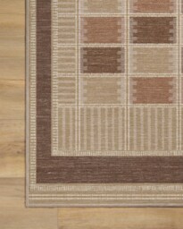 Agnes Warm Brown Flatwoven Rug - 60x90 - Machine Washable Area Rug - Kid & Pet Friendly - Indoor Rugs - Ruggable - thumbnail 2