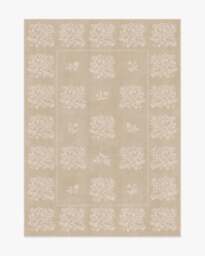 Iona Natural & Cream Flatwoven Rug - 150x215 - Machine Washable Area Rug - Kid & Pet Friendly - Indoor Rugs - Ruggable - thumbnail 1