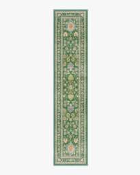 Calabria Green Rug - 75x365 - Machine Washable Area Rug - Kid & Pet Friendly - Indoor Rugs - Ruggable