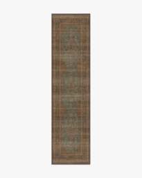 Rowan Teal Blue & Copper Rug - 305x425 - Machine Washable Area Rug - Kid & Pet Friendly - Indoor Rugs - Ruggable - thumbnail 2