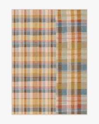 Linnea Ochre Multicolour Rug Yellow - 150x215 - Machine Washable Area Rug - Kid & Pet Friendly - Indoor Rugs - Ruggable - thumbnail 1