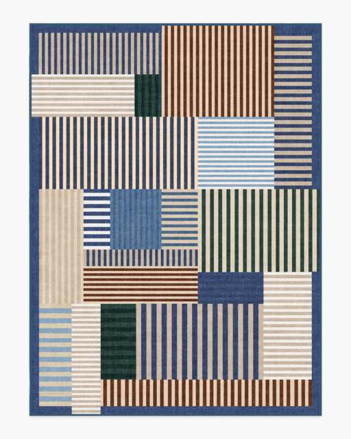 Maritime Multicolour Rug Blue - 275x365 - Machine Washable Area Rug - Kid & Pet Friendly - Indoor Rugs - Ruggable - image 1