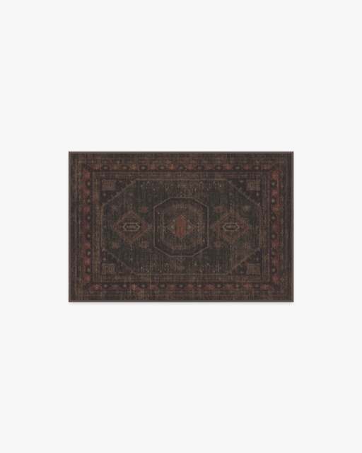 Shira Bordeaux Flatwoven Rug Brown - 60x90 - Machine Washable Area Rug - Kid & Pet Friendly - Indoor Rugs - Ruggable - image 1