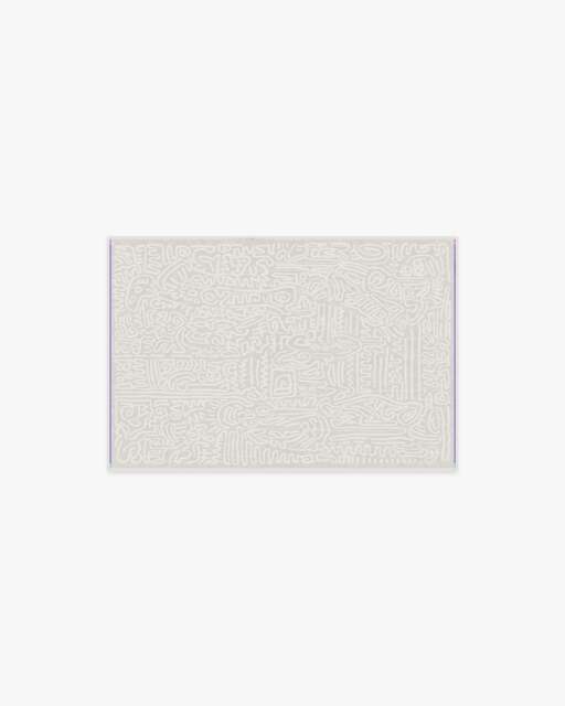 Freestyle Pearl Rug by Keith Haring White - 60x90 - Machine Washable Area Rug - Kid & Pet Friendly - Indoor Rugs - Ruggable - image 1