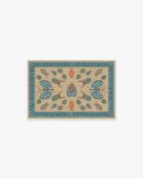 Flutterby Multicolor Rug by Iris Apfel Brown - 60x90 - Machine Washable Area Rug - Kid & Pet Friendly - Indoor Rugs - Ruggable - thumbnail 1