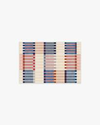 Quincy Multicolour Flatwoven Rug Red - 60x90 - Machine Washable Area Rug - Kid & Pet Friendly - Indoor Rugs - Ruggable - thumbnail 1