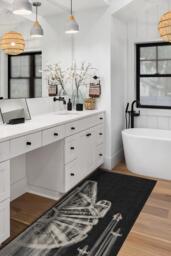 The Rebellion Flatwoven Rug Black & White - 120x185 - Machine Washable Area Rug - Kid & Pet Friendly - Indoor Rugs - Ruggable - thumbnail 2