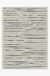 Talas Stripe Indigo Rug - 75x215 - Machine Washable Area Rug - Kid & Pet Friendly - Indoor Rugs - Ruggable - thumbnail 2