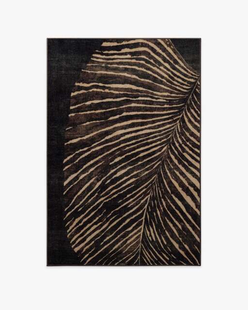 Arcane Espresso Brown Rug - 120x185 - Machine Washable Area Rug - Kid & Pet Friendly - Indoor Rugs - Ruggable - image 1