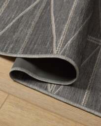 Ulysses Grey Flatwoven Rug - 60x90 - Machine Washable Area Rug - Kid & Pet Friendly - Indoor Rugs - Ruggable - thumbnail 2