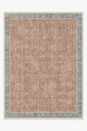 Celestine Coral Flatwoven Rug - 275x365 - Machine Washable Area Rug - Kid & Pet Friendly - Indoor Rugs - Ruggable - thumbnail 1