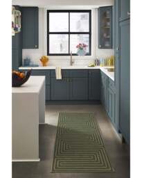 Labyrinth Fern Green Flatwoven Rug by Jonathan Adler - 150x215 - Machine Washable Area Rug - Kid & Pet Friendly - Indoor Rugs - Ruggable - thumbnail 2