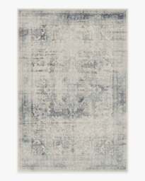 Kamran Blue Quartz Flatwoven Rug - 185x275 - Machine Washable Area Rug - Kid & Pet Friendly - Indoor Rugs - Ruggable - thumbnail 1