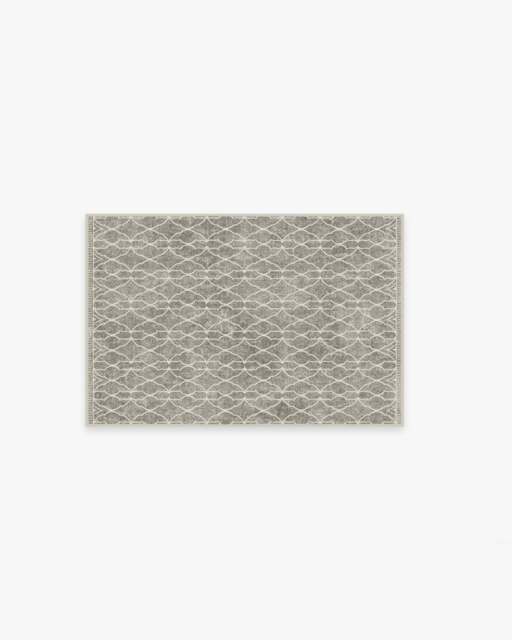Groguâ¢ Trellis Ash Grey Flatwoven Rug - 60x90 - Machine Washable Area Rug - Kid & Pet Friendly - Indoor Rugs - Ruggable - image 1