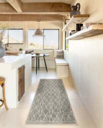 Groguâ¢ Trellis Ash Grey Flatwoven Rug - 60x90 - Machine Washable Area Rug - Kid & Pet Friendly - Indoor Rugs - Ruggable - thumbnail 2
