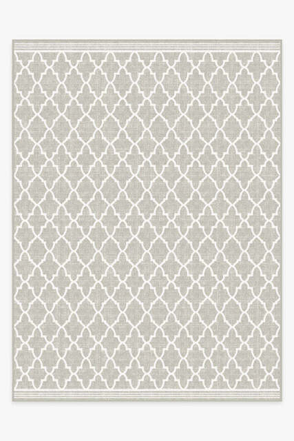 Varia Trellis Stone Outdoor Rug Beige - 275x365 - Machine Washable Area Rug - Kid & Pet Friendly - Indoor Rugs - Ruggable - image 1