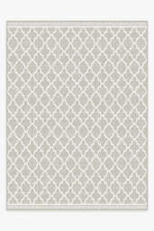 Varia Trellis Stone Outdoor Rug Beige - 275x365 - Machine Washable Area Rug - Kid & Pet Friendly - Outdoor Rugs - Ruggable - thumbnail 1