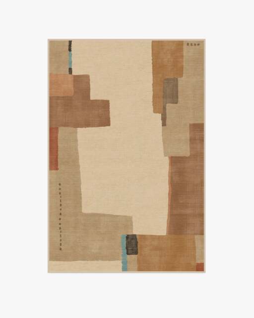 Ananda Natural Pop Rug by Architectural Digest - 120x185 - Machine Washable Area Rug - Kid & Pet Friendly - Indoor Rugs - Ruggable