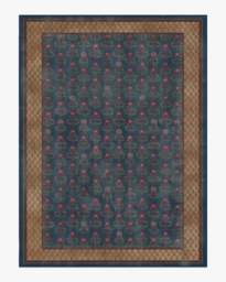 Sundara Navy & Bronze Rug - 245x305 - Machine Washable Area Rug - Kid & Pet Friendly - Indoor Rugs - Ruggable - thumbnail 1