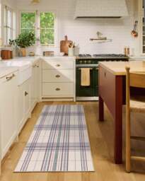 Beckett Blue & Red Rug - 60x90 - Machine Washable Area Rug - Kid & Pet Friendly - Indoor Rugs - Ruggable - thumbnail 2