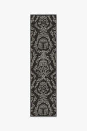 Dark Side Damask Charcoal Rug - 75x305 - Machine Washable Area Rug - Kid & Pet Friendly - Indoor Rugs - Ruggable - thumbnail 1