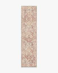 Kamran Rose Rug Pink - 75x365 - Machine Washable Area Rug - Kid & Pet Friendly - Indoor Rugs - Ruggable - thumbnail 2