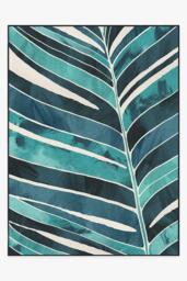 Ombra Teal Outdoor Rug - 275x365 - Machine Washable Area Rug - Kid & Pet Friendly - Outdoor Rugs - Ruggable - thumbnail 1