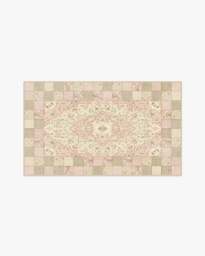 Playful Patchwork Pink Flatwoven Rug - 90x150 - Machine Washable Area Rug - Kid & Pet Friendly - Indoor Rugs - Ruggable