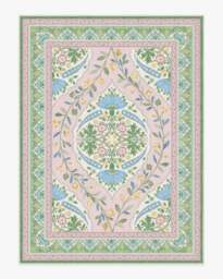 Skye Pink Multicolour Outdoor Rug by Mrs. Alice - 275x365 - Machine Washable Area Rug - Kid & Pet Friendly - Outdoor Rugs - Ruggable