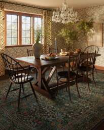 Blackthorn Forest Green Rug by Morris & Co. - 275x365 - Machine Washable Area Rug - Kid & Pet Friendly - Indoor Rugs - Ruggable - thumbnail 3